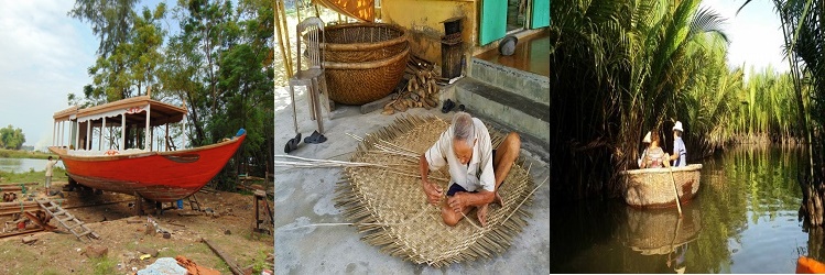 fabrication des bateau de peche au village Kim Bong-Hoi An