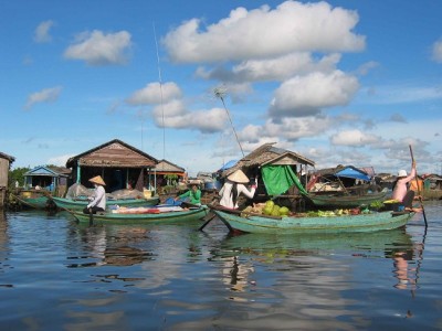 Le lac Tonlé Sap à Siem Reap