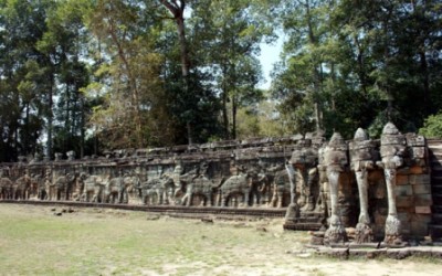 Angkor Thom - terrasse des elephants