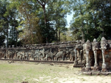 Angkor Thom - terrasse des elephants