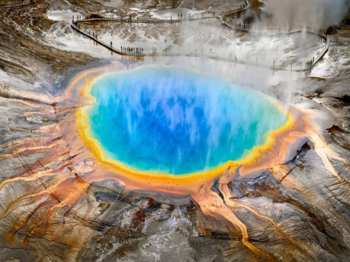  le lac de source chaude de Grand Prismatic 