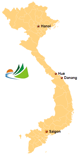 carte Vietnam du Nord au Sud avec aeroports
