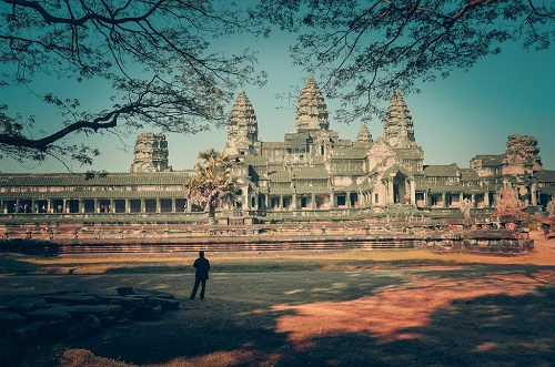 La derrière entrée des mystérieux temples d'Angkor