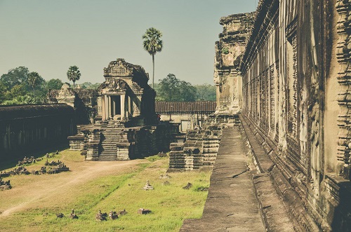 Un coin dans l'ensemble des temples d'Angkor