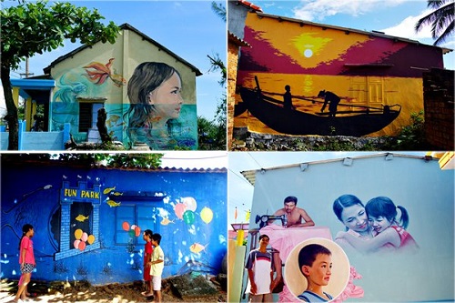 Village de fresque Tam Thanh