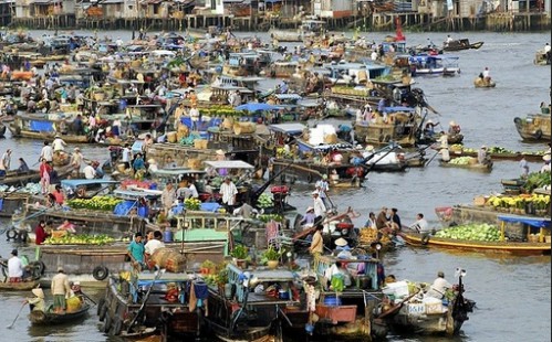 marché flottant Cai Rang